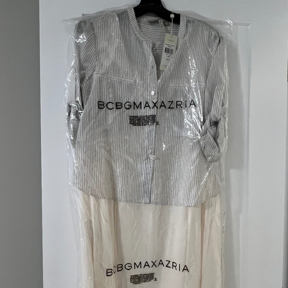 NWT BCBG MaxAzria Runway "Marine" Asymmetrical Dress, Size XS - Picture 10 of 13